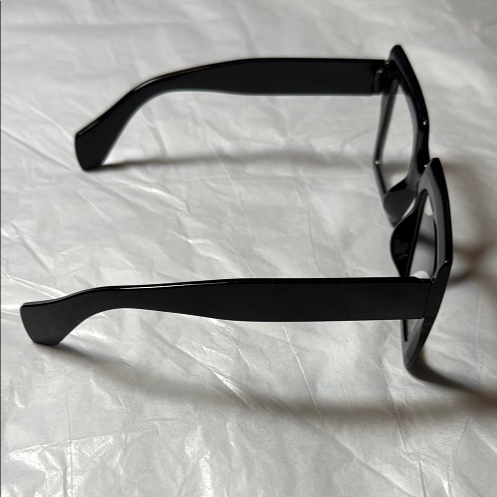 NWOT-Black Square Frame Glasses - Picture 5 of 10